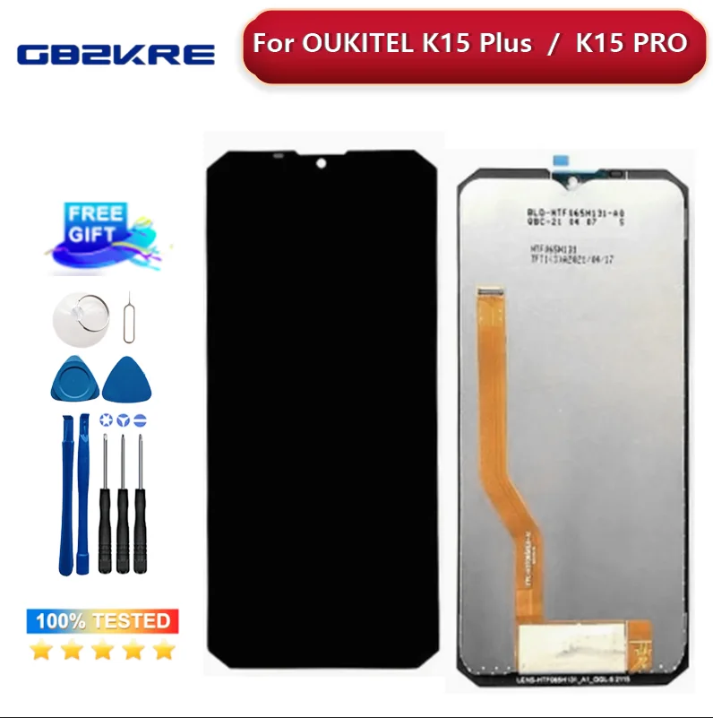 Оригинальный 5,5-дюймовый ЖК-дисплей для OUKITEL K15 Plus K15 Pro + детали для замены K15PRO + Инструменты