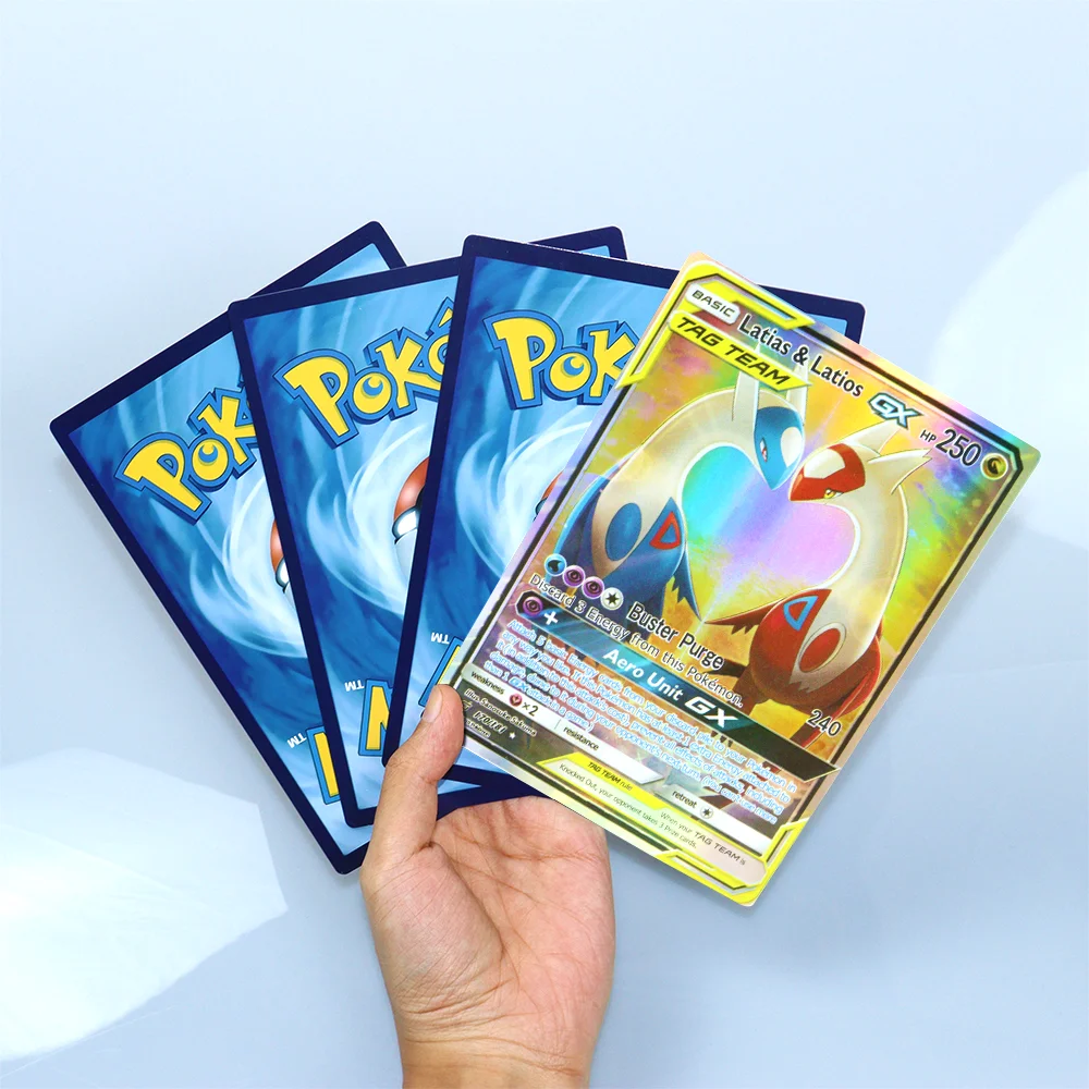 

Pokemon 21*15cm Big Cards 30pcs Rainbow English Arceus Pikachu Charizard Mewtwo Vstar Vmax MEGA Grande Oversized Collection