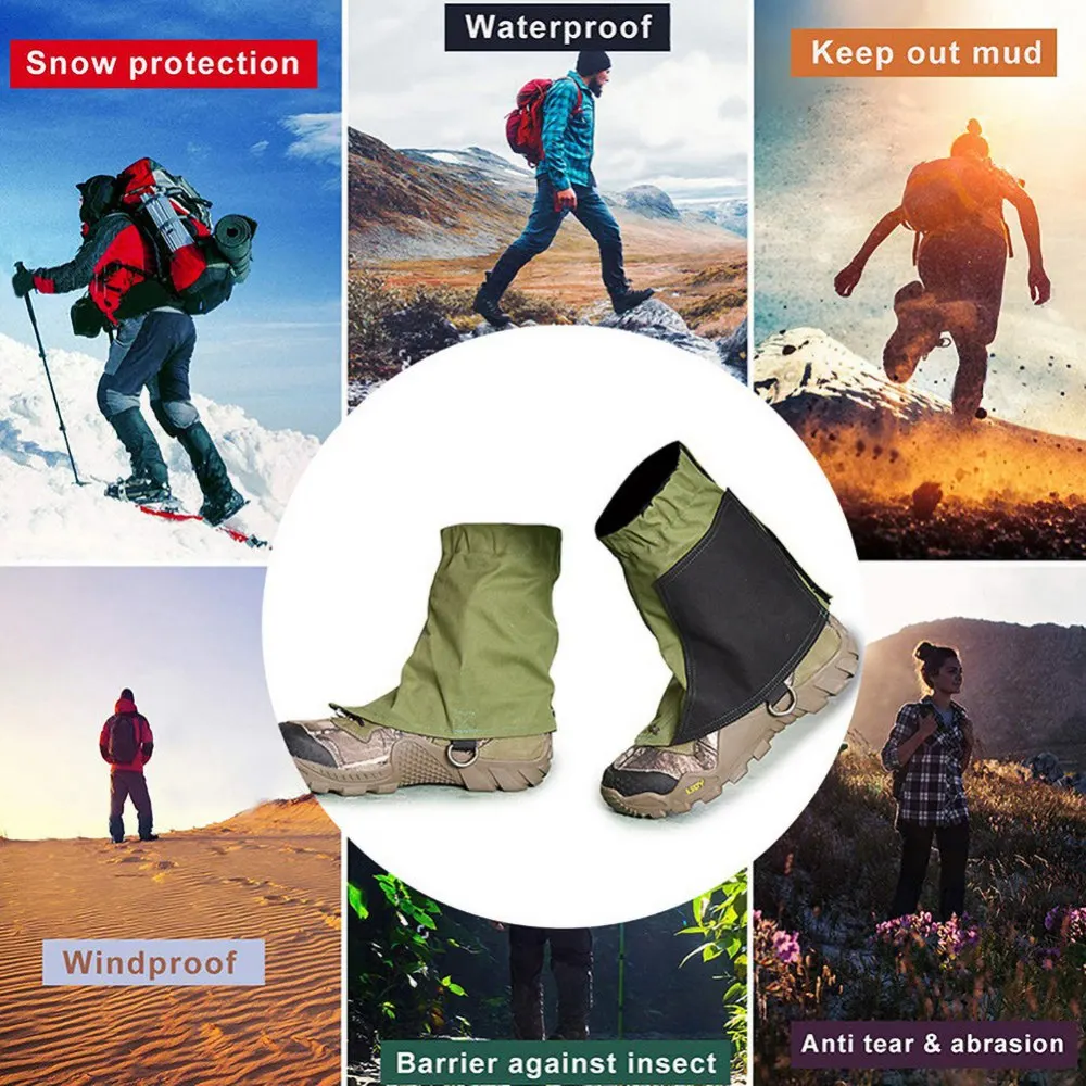 Женские зимние гетры для ног теплые бахилы походные ботинки леггинсы обувь