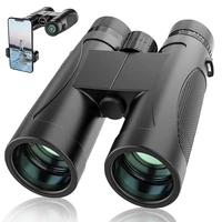 12x42 hd tactical binoculars professional waterproof low night vision telescope bak4 prism fmc for hunting tourism camping