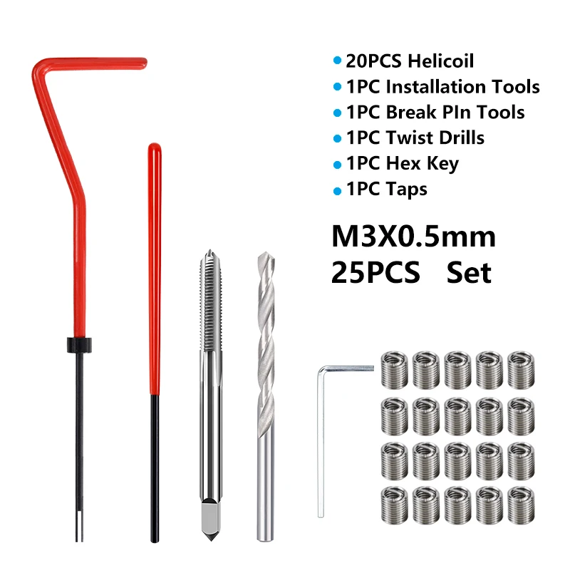 Набор для ремонта резьбы xcan  M2-M16