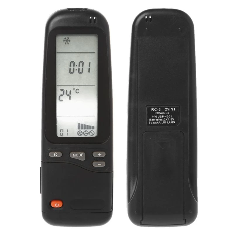 

Universal Air Conditioner Remote Control Replacement For Electra / Emailair / Elco RC-41-1 RC3 25IN1