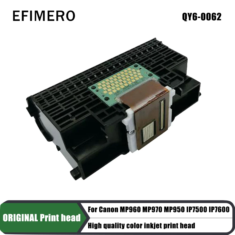 

QY6-0062 Printer Printhead for CANON MP960 MP970 MP950 IP7500 IP7600 High Quality Color Inkjet Printer Print Head Printer Parts