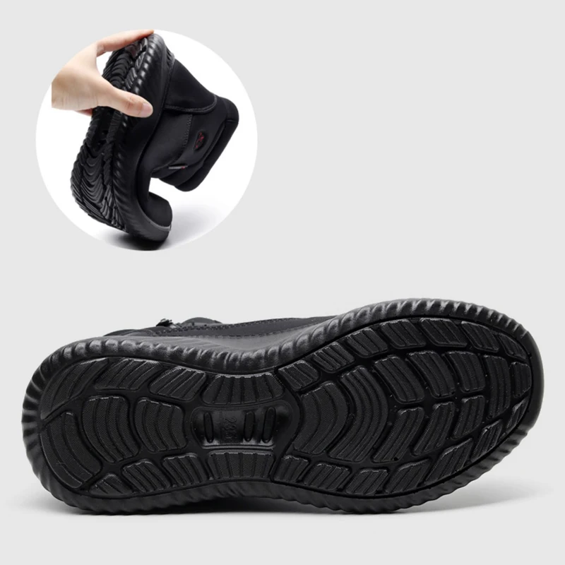 Модные Универсальные зимние женские сапоги до середины икры плоские толстые