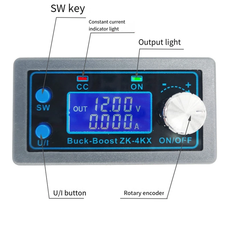 Понижающий преобразователь постоянного тока с ЧПУ CC CV 0 5-30 В 4A Регулируемый