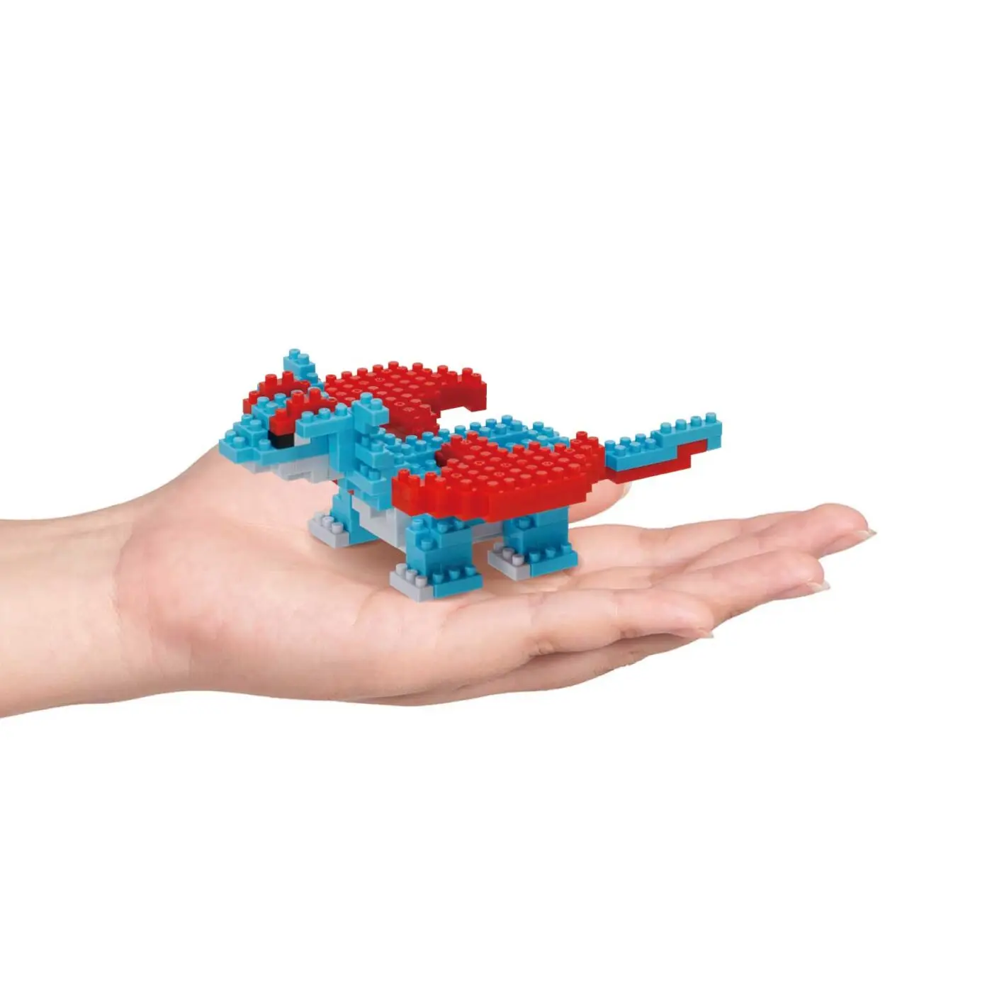 Фото Оригинальный конструктор Nanoblock Pokemon Salamence, микро-блоки, 3D-модель, пазл, кавайная модель, коллекционная игрушка, подарок №4