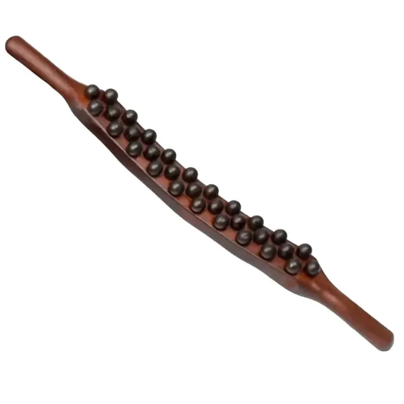 31-бусина массажная палочка из цельного дерева меридиан дноуглубительный массаж