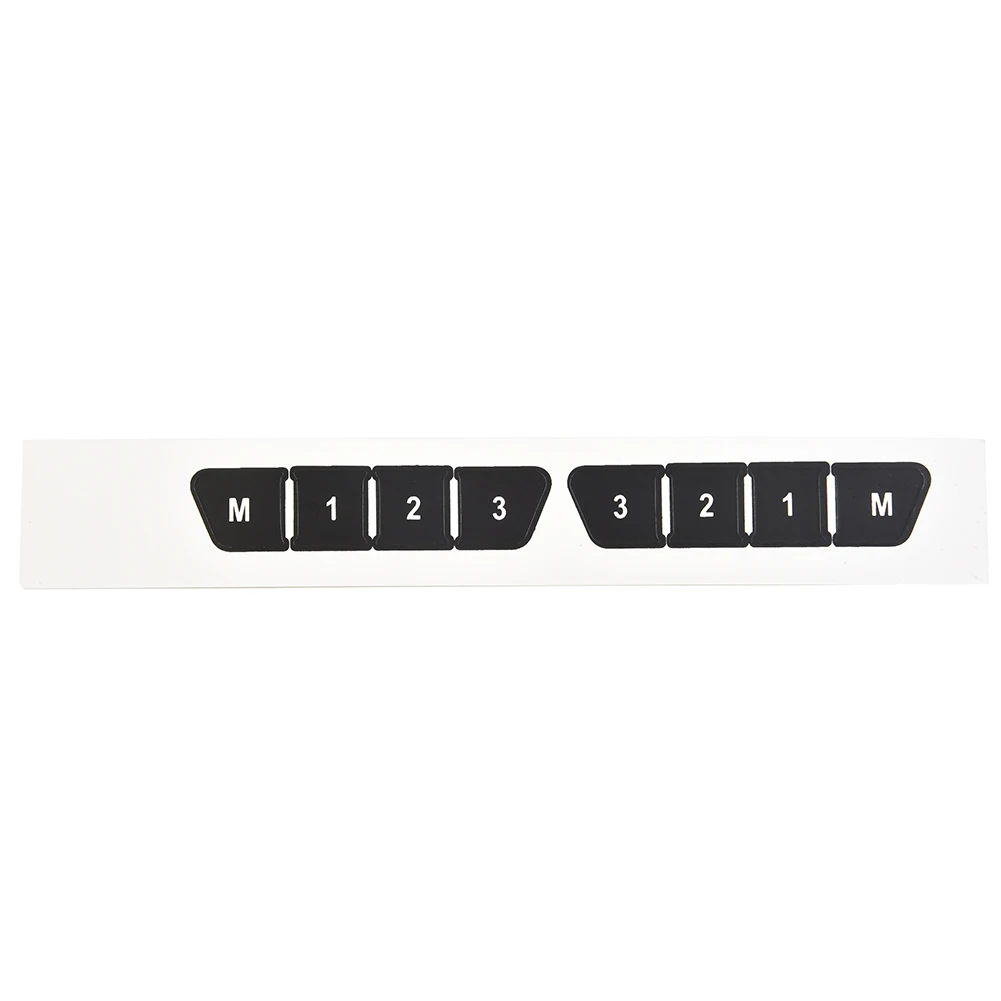 

Black Repair Button Door Lock/Window/Radio Stickers Repair Decals For Mercedes 2007-14 Car Interior Accessories Front