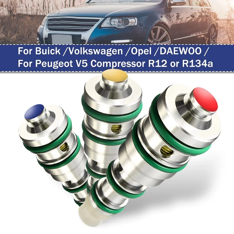 Компрессор V5 44Psi 42Psi 40Psi R12 или R134A для автокондиционеров Buick Opel Daewoo Peugeot с соленоидным клапаном.