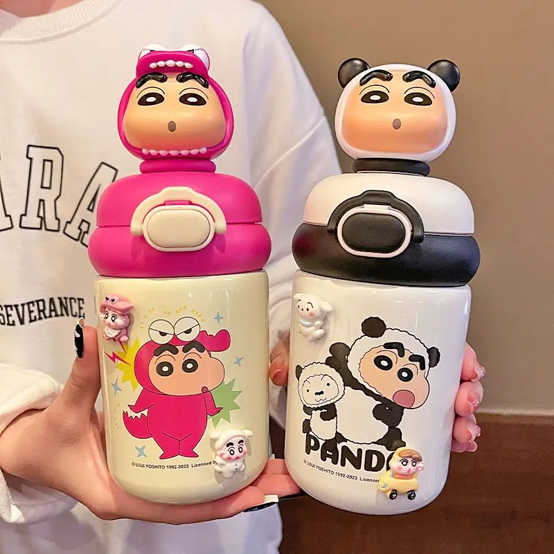 

Crayon Shin-chan Kawaii Children's Insulated Cup Food-grade 316 Girls Stainless Steel Water Cup Straw Cup Fall-proof
