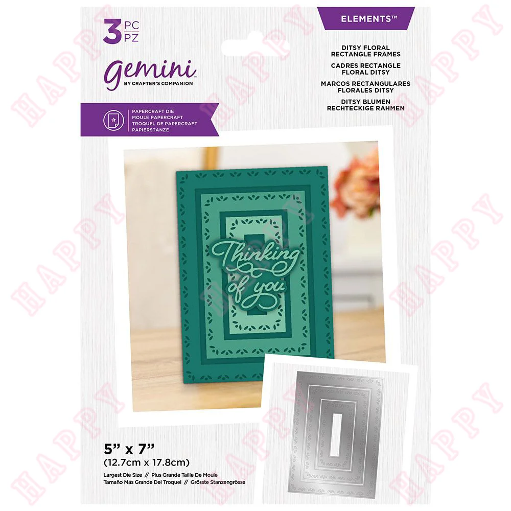 

Ditsy Floral Rectangle Metal Cutting Dies Various Card Series Scrapbook Embossing Template Paper Craft mold for 2022 Arrival new