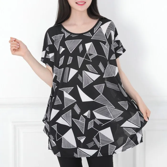 

여성 빅사이즈 냉장 쿨 반팔 티셔츠-냉장고원단 T22-XXL(구3XL)