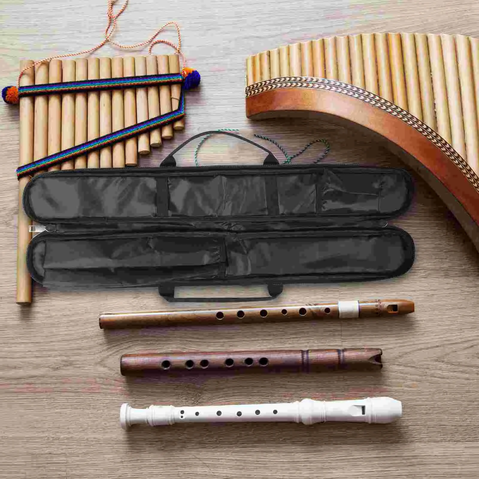 

Bamboo Flute Bag Waterproof Usa Accessories Instrument Storage Pouches Oxford Cloth Organizer Simple Student Handbag Organiser