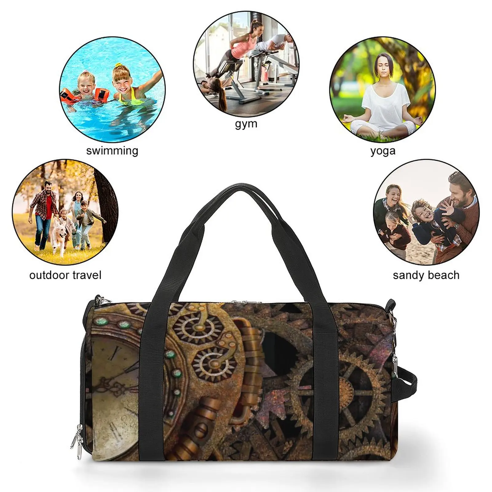 Спортивные сумки в стиле стимпанк большие спортивные викторианском и