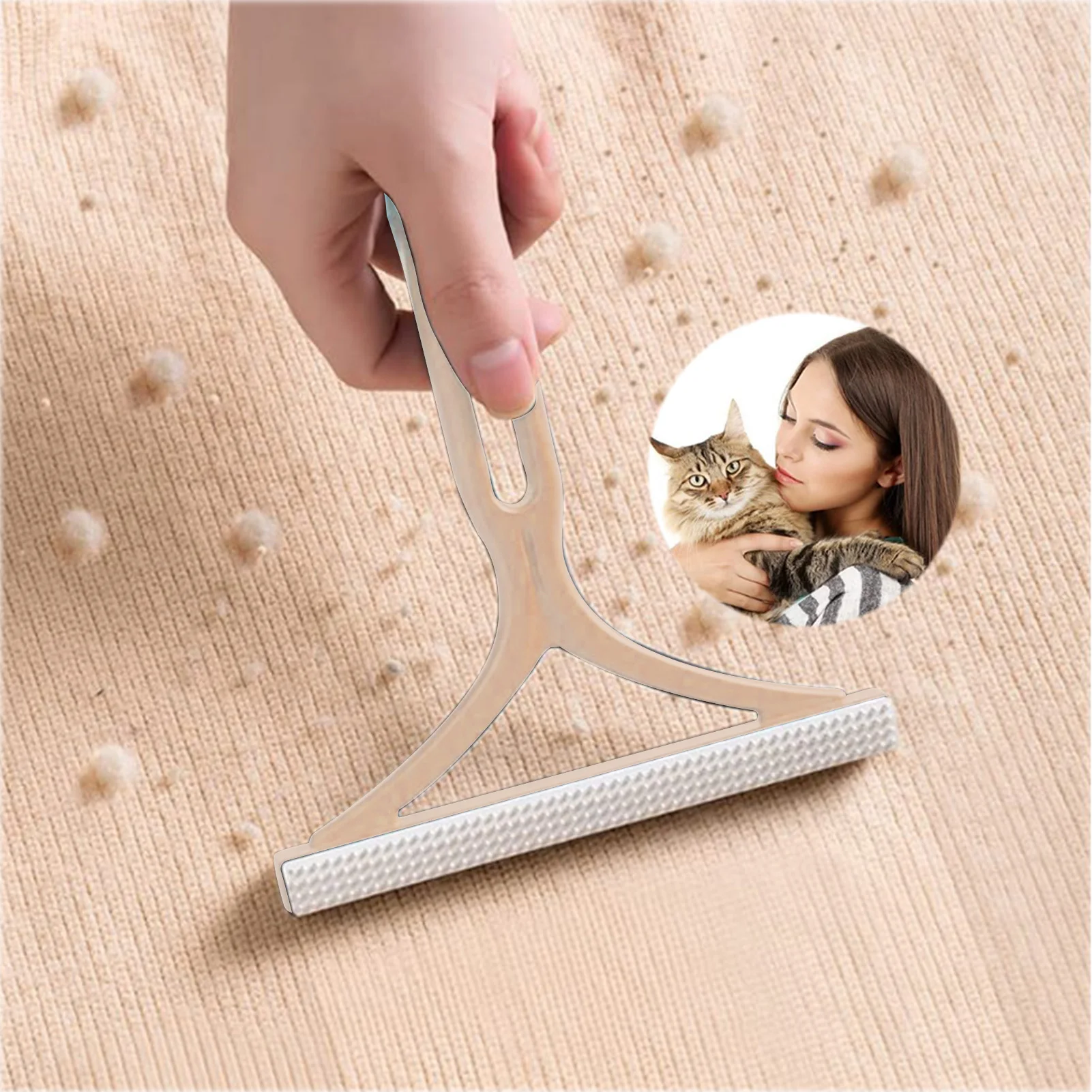 

Средство для удаления шерсти домашних животных, ручное многоразовое устройство, двустороннее средство для удаления шерсти из ткани, для од...