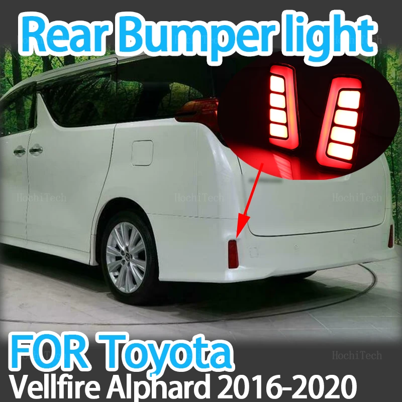 

2 шт., автомобильная лампа-отражатель для Toyota Alphard Vellfire 2016- 2020