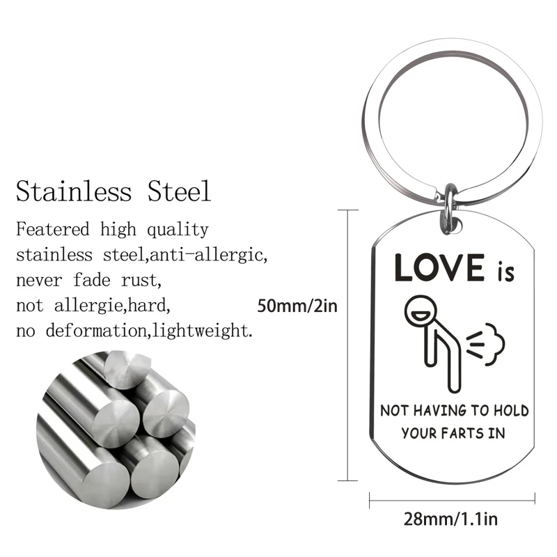 Подарочный Брелок из нержавеющей стали с надписью подарить ему на День святого