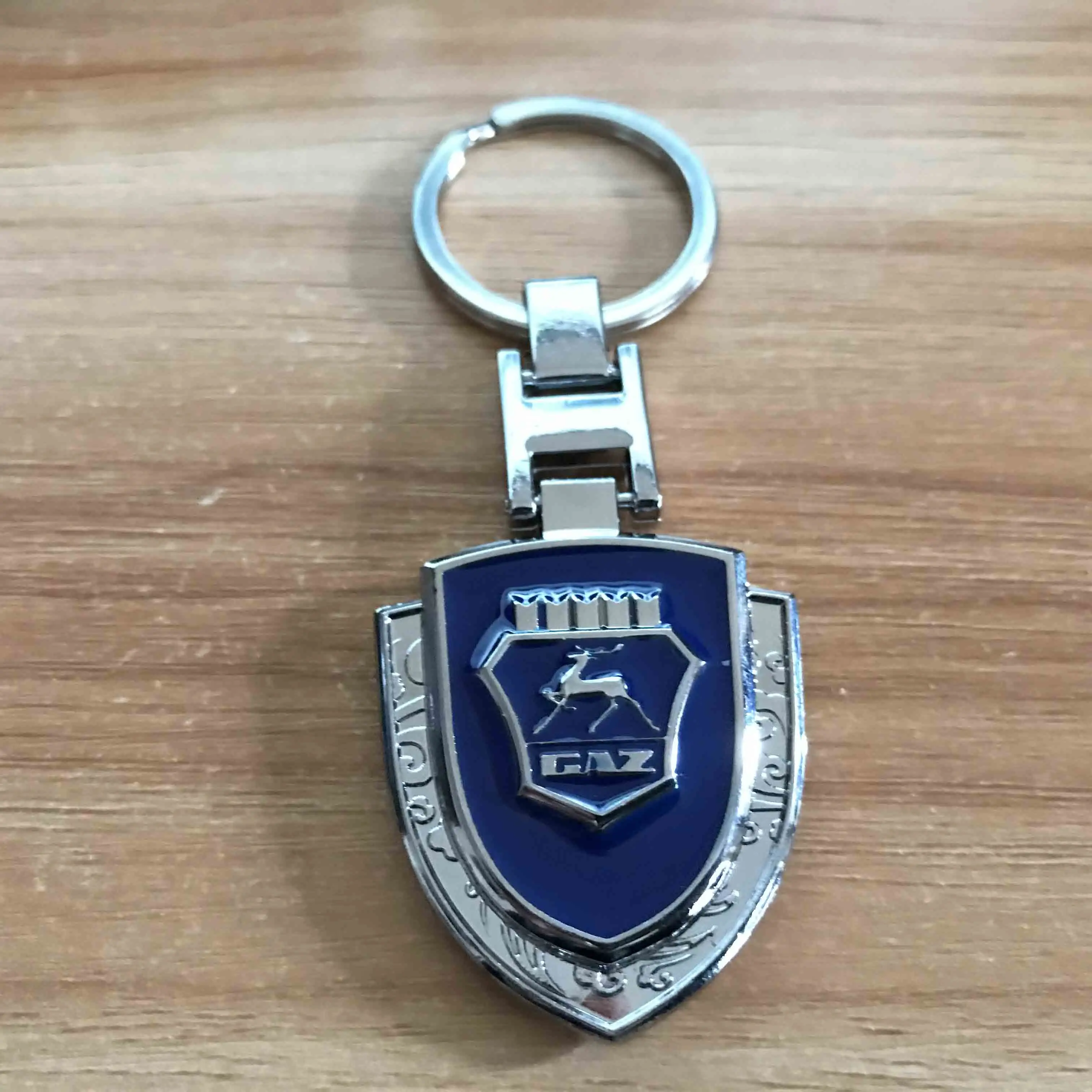 

3D металлический щит стиль брелок для ключей для резной эмблемы оленя ГАЗ модный брелок лучший подарок автомобильные аксессуары