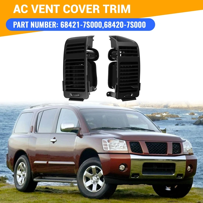 Центральная консоль левая + правая боковая решетка вентиляционного отверстия