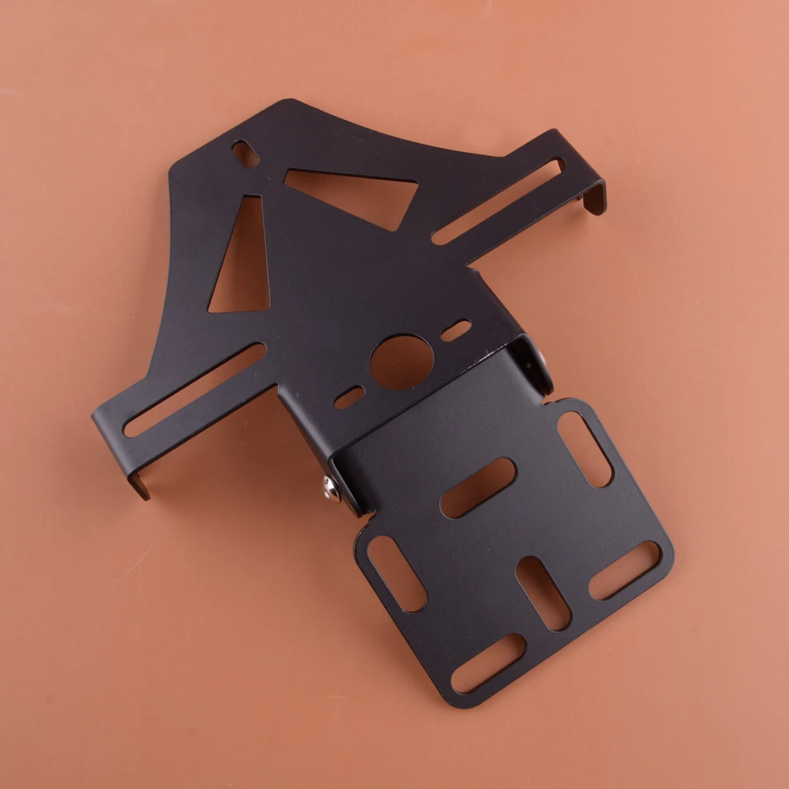 

Black Universal Motorcycle Adjustable Rear Fender Eliminator License Plate Tail Light Holder Bracket