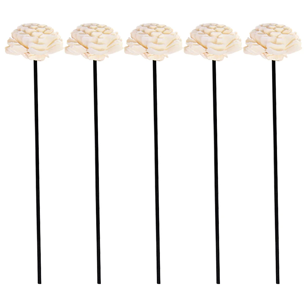 

5pcs Rattan Fragrance Diffuser Flower Replacement Refill Rattan Sticks Aroma Diffuser Sticks