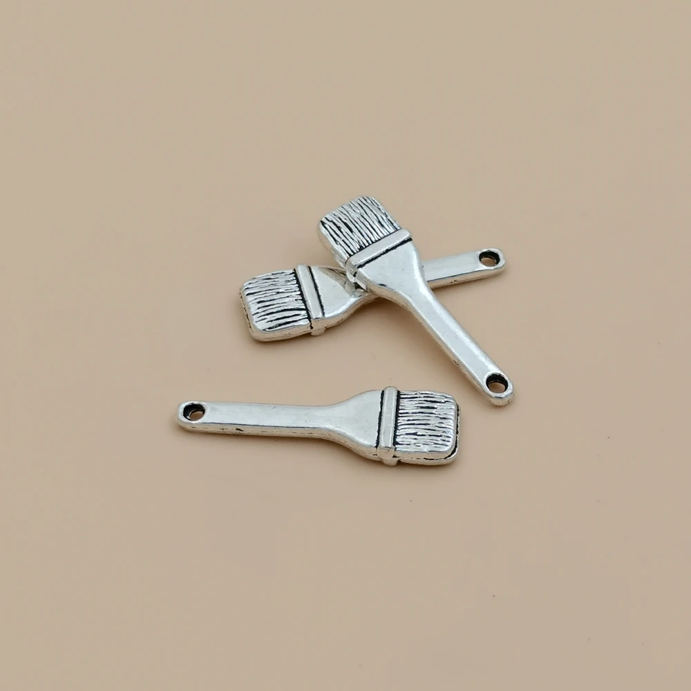 

100Pcs Charms Paint Brush For Necklace Bracelet DIY Craft Findings Supplies Making A-054