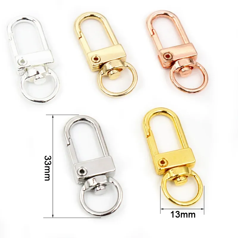 Snap Lobster Clasp Hooks Gold Silver Plated DIY Jewelry Making Findings for Keychain Neckalce Bracelet Supplies