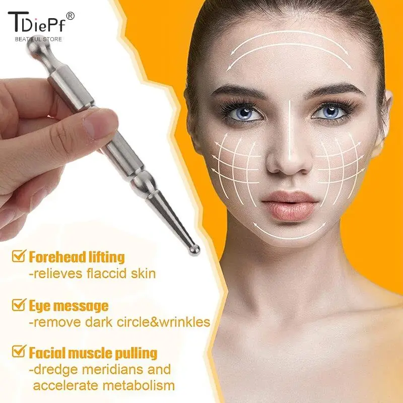 

1PCSAcupuncture Pen Face Eye Trigger Point Massage Pen Reflexology Massage Tool SPA Therapy Stimulator Acupoint Massager Dredge