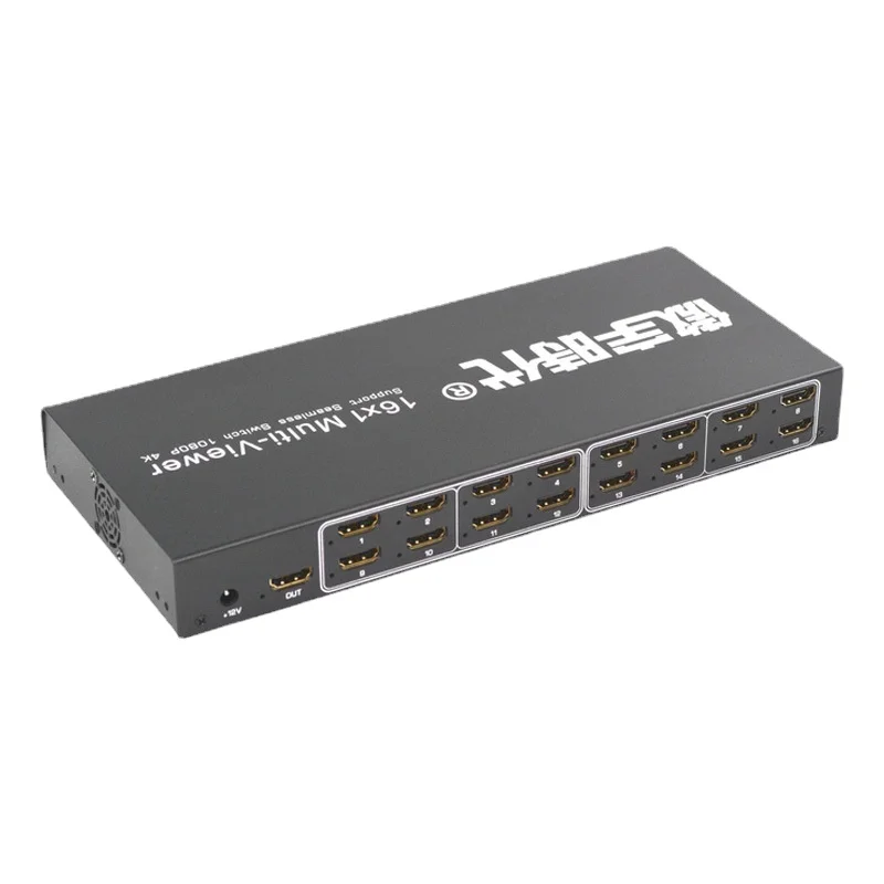 Aoyu Era 16-портовый сплиттер: 16x1 HDMI сплиттер с 4 входами и 1 выходом 8 разрешение 4K