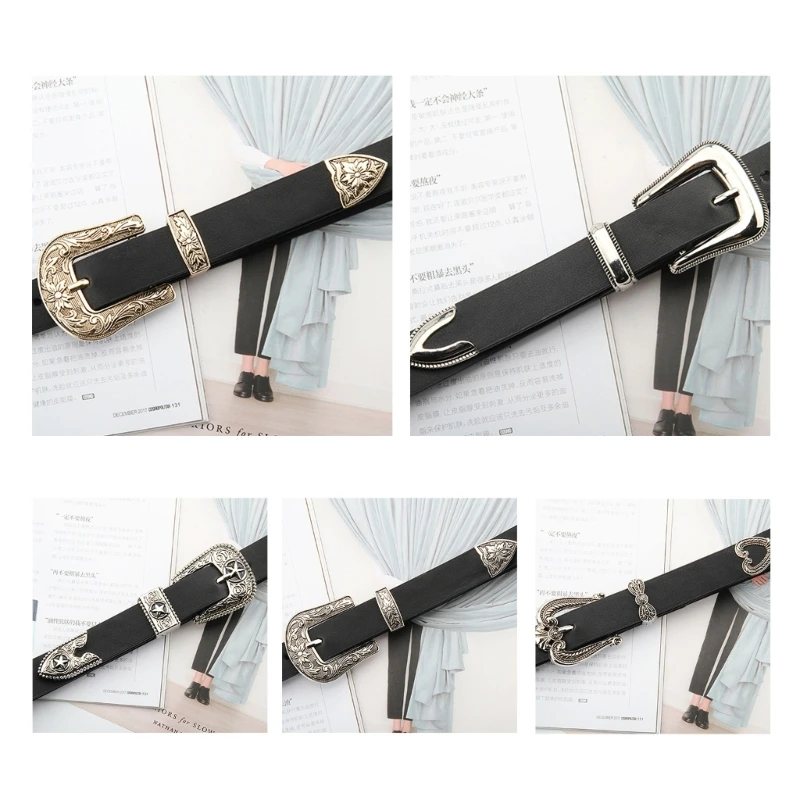 

Ремень из искусственной кожи Женский, шириной 0,9 дюйма