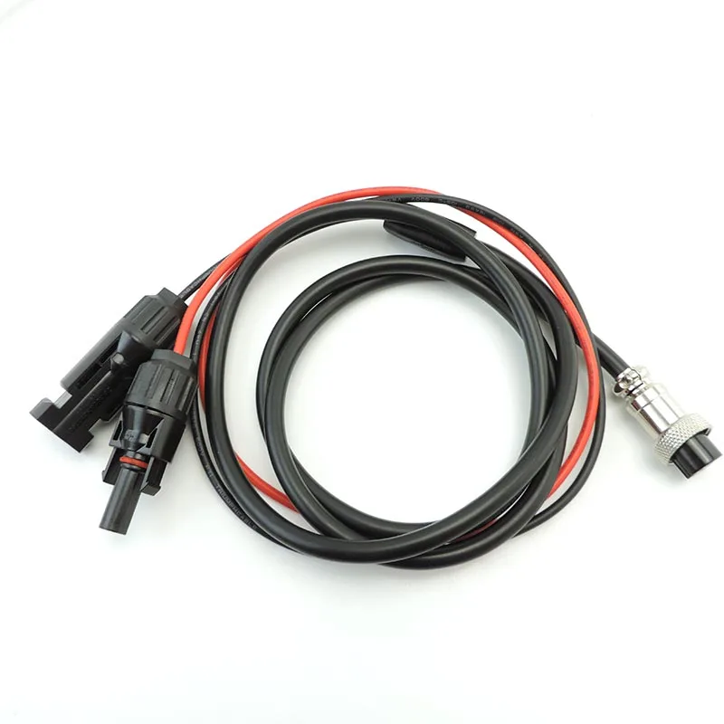 1M 12V 48V DC GX-16 2Pin Female Air Plug Cable to Solar Panel Power Adapter Wire Connector Plug u26