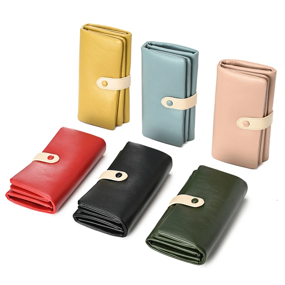Long Wallet Ladies Purse Card Clutches Muitifunctional And Portable For Business Trip Women Keychain Coin Bag Storage Bags