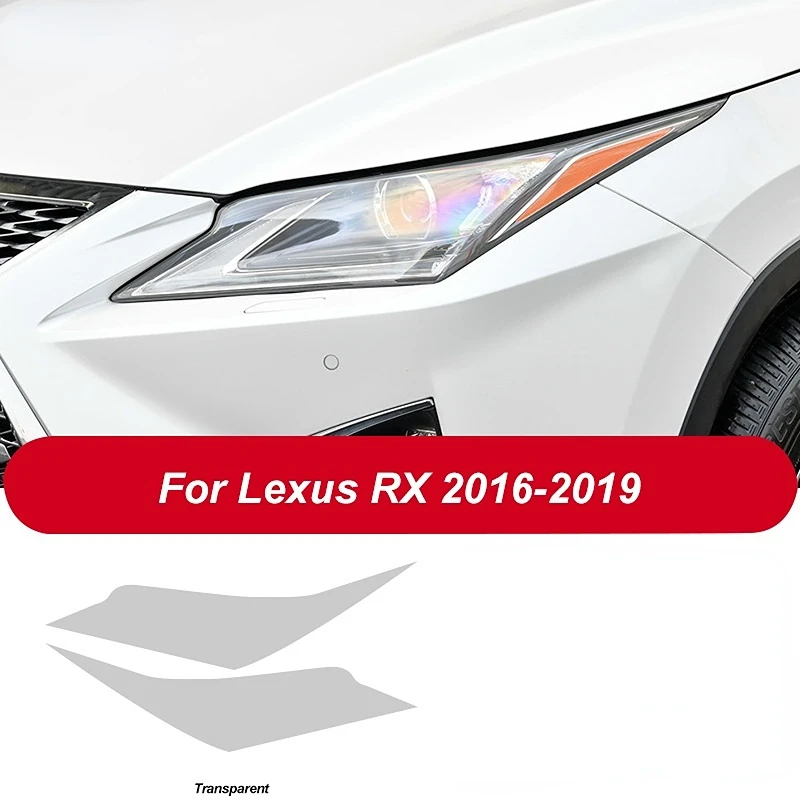 

2 шт. Защитная пленка для автомобильных фар Прозрачная черная наклейка из ТПУ для Lexus RX 350 300 450h 2016 2017 2018 2019 2020 аксессуары
