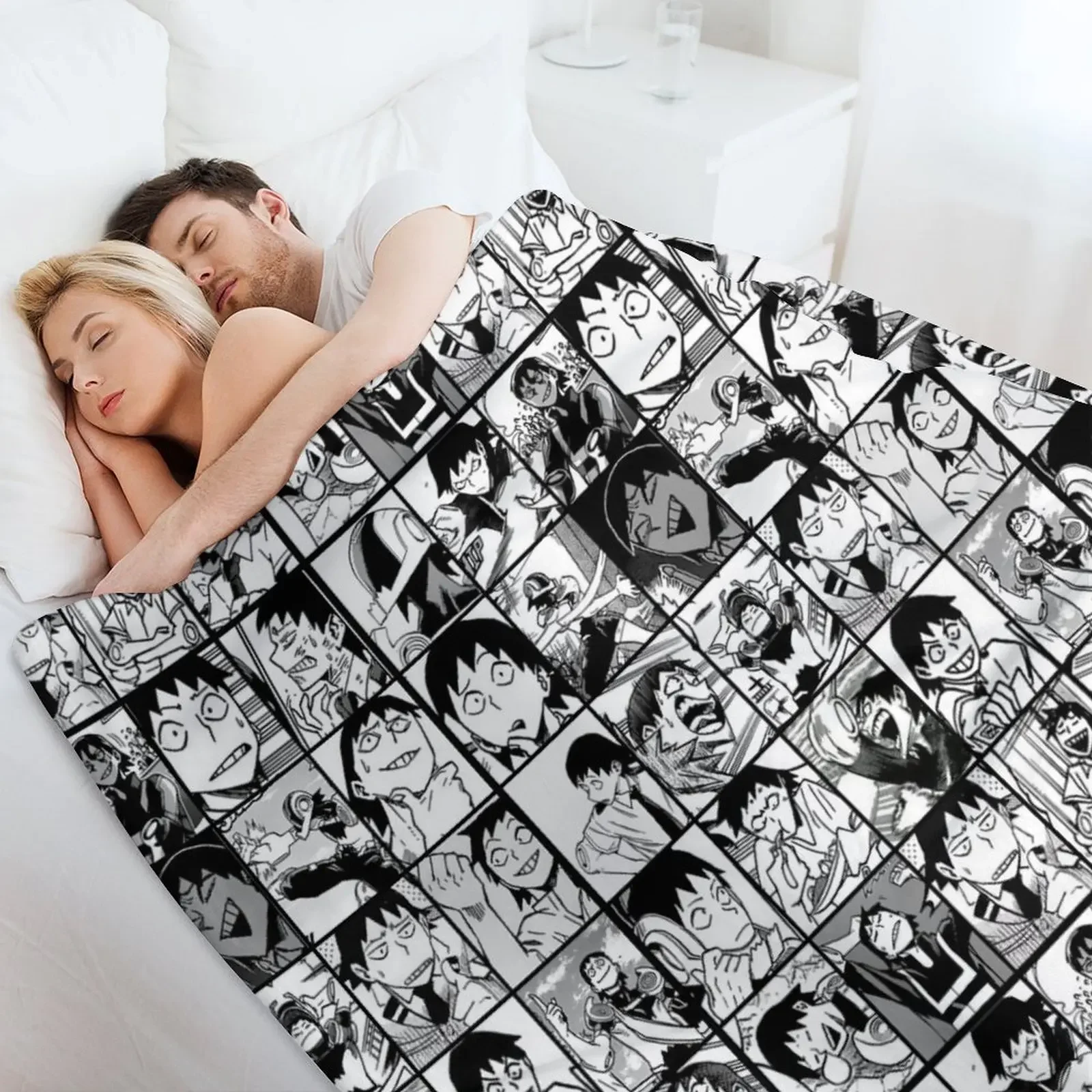 Панели с рисунком комиксов-манга коллаж плед-одеяло для кровати среда тяжелые