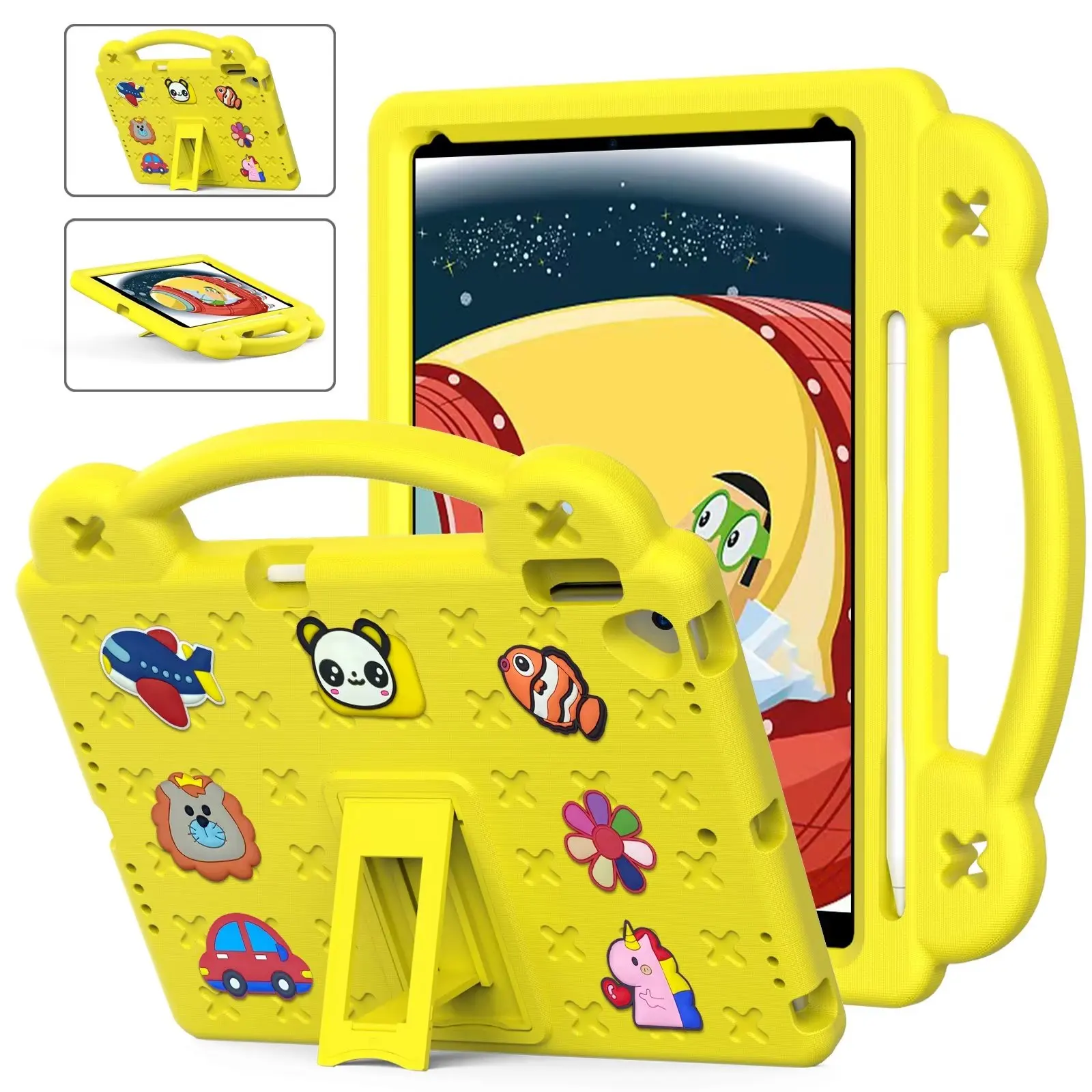 

Детский безопасный Чехол-подставка для планшета для Ipad Pro 10,5 2017 Air 3 10,5 2019, чехол для IPad 10,2 2021 9th 2019 7th 2020 8th A2603 EVA + ручка