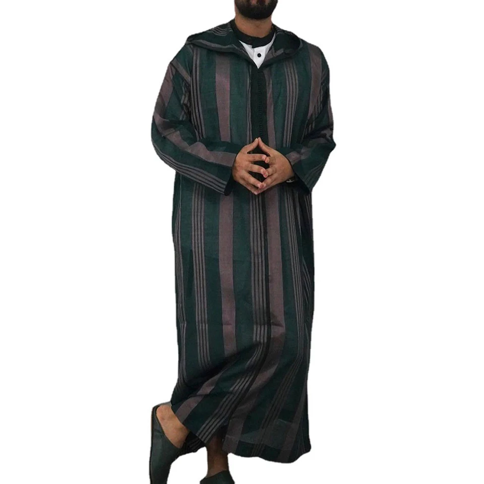Muslim Robes Men Islam Clothing Jubba Thobe Kaftan Looser Ramadan Fashion Leisure Traditional Ethnic Arab Turkish Dress Dubai