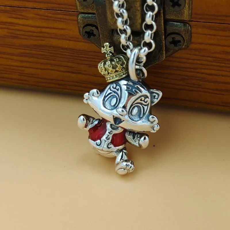 Новый Ретро кулон BOCAI из стерлингового серебра S925 пробы роскошный крутой