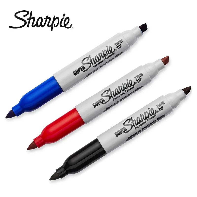 

Двухцветный маркер Sharpie, 3 цвета, 2 мм и 5 мм, водонепроницаемый Перманентный художественный маркер без пыли, творческий маркер для рисования, письменные принадлежности