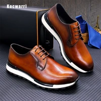 classic mens leather shoes non slip lace up comfortable casual leather shoes handmade sequin sneakers dating mens shoes