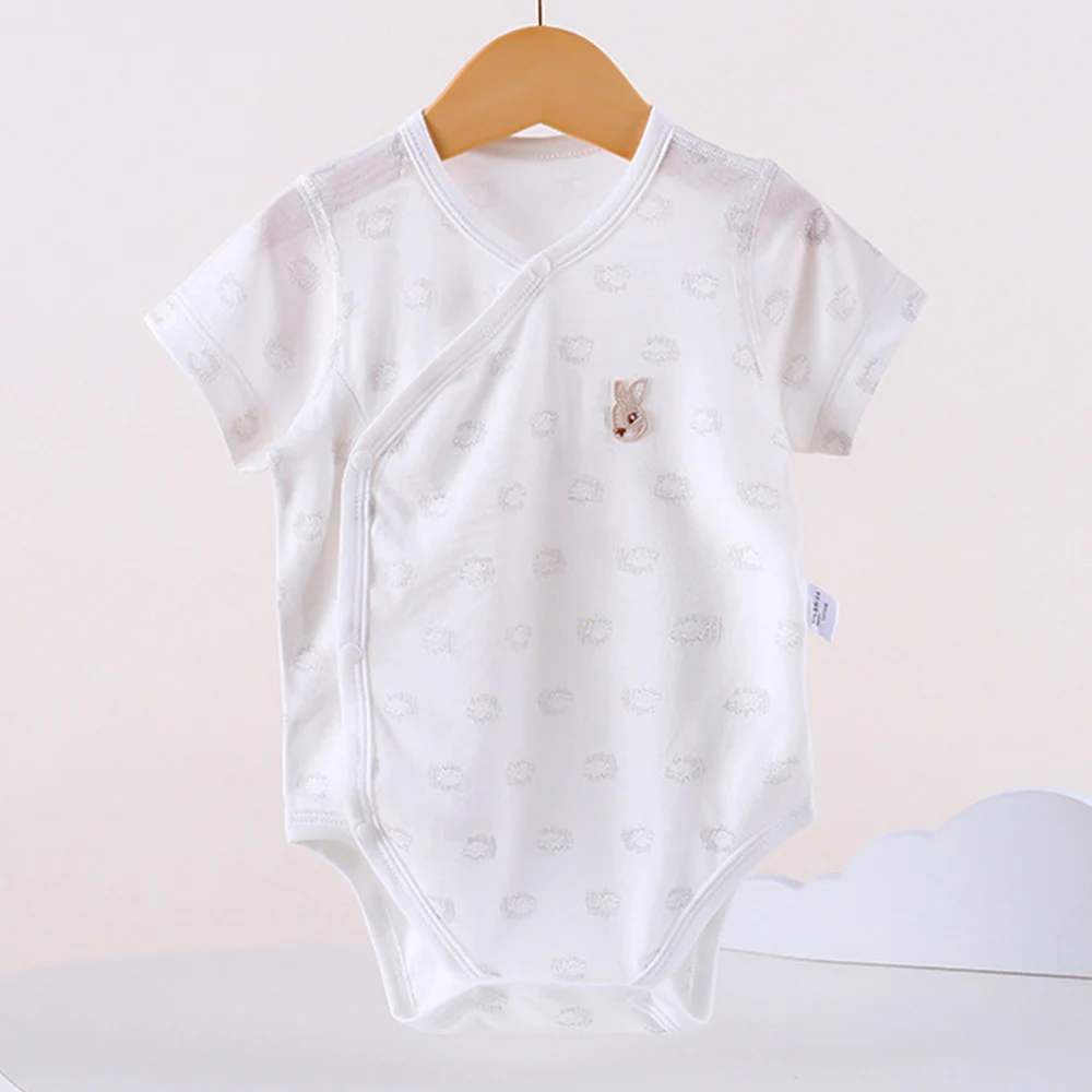 Комбинезон хлопковый для мальчиков/девочек летний с очаровательным узором