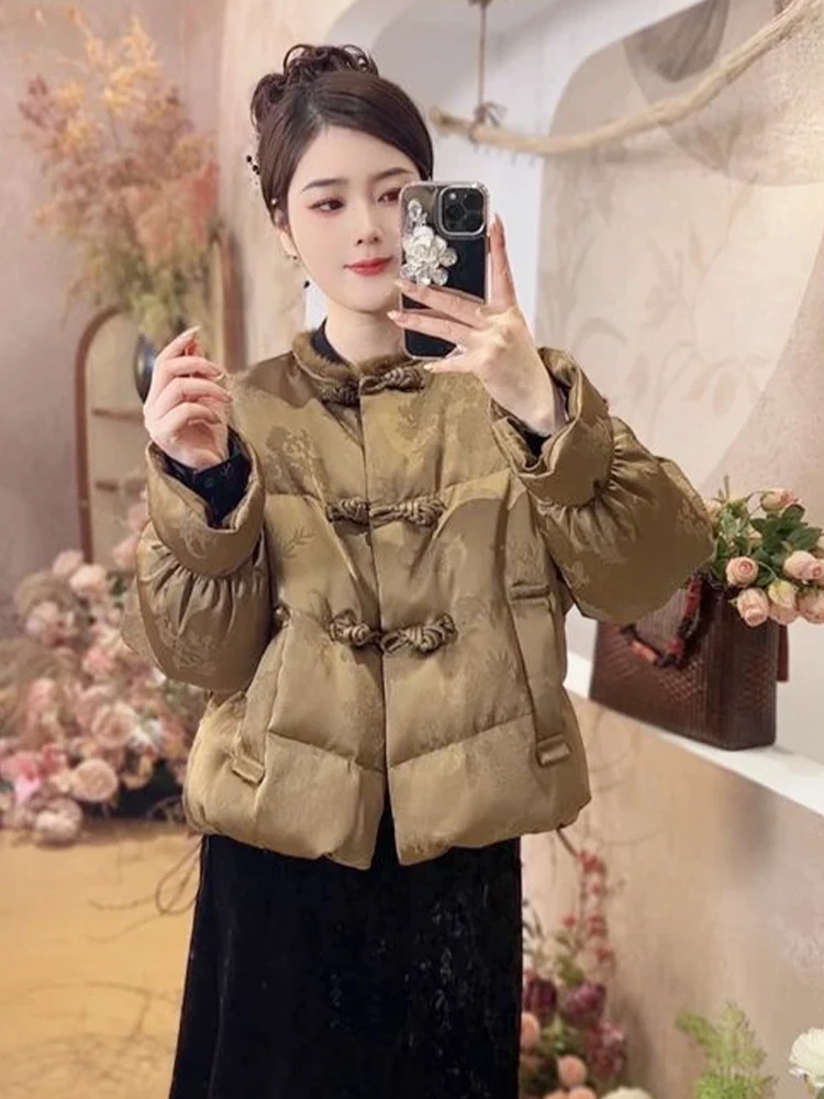 Маленькое женское платье в стиле ретро национальном среднего возраста плотная