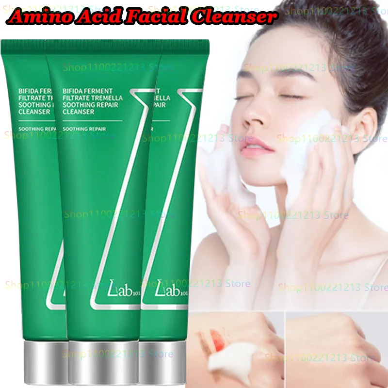 

Amino Acid Facial Cleanser Oil Control Repair Cleanser Facial Deep Cleansing Gentle Non-Irritating Face Exfoliator Cleanser