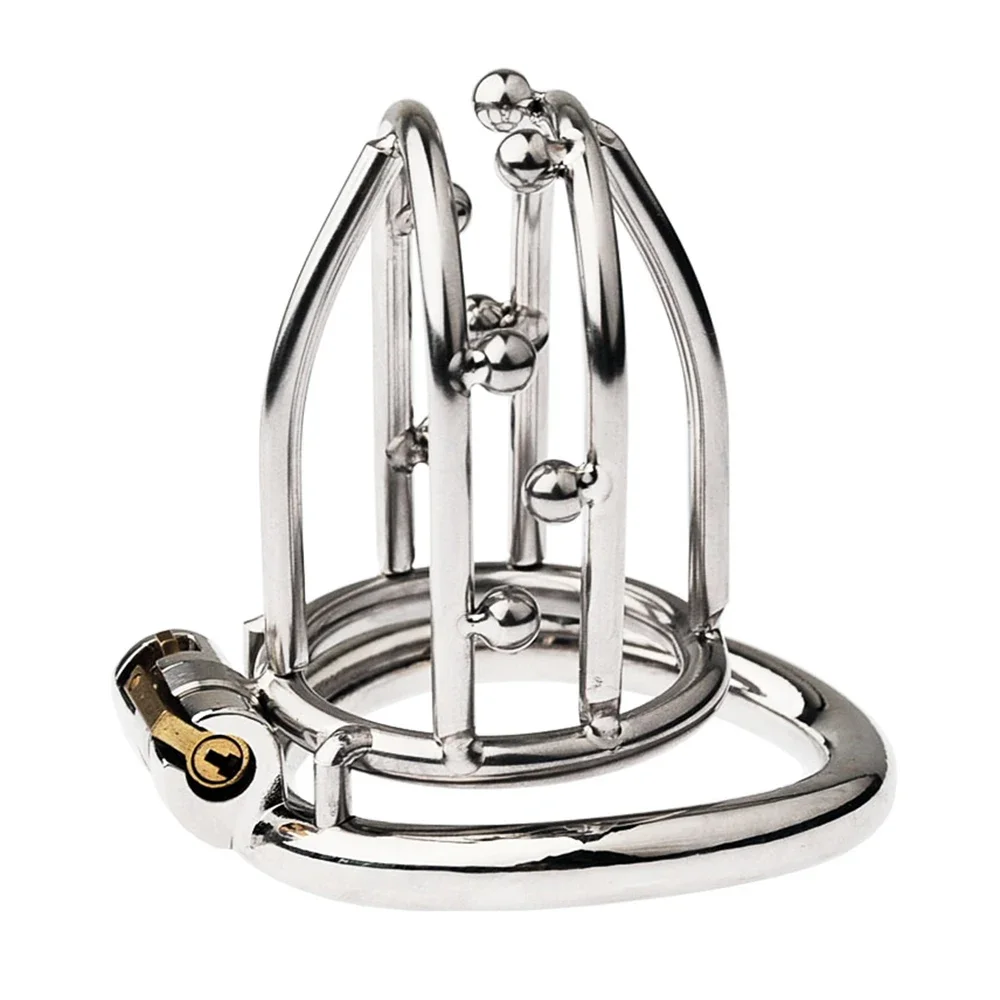 Новый мужской замок для пениса из нержавеющей стали клетка целомудрия комплект с