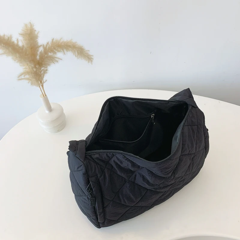 Классическая однотонная Универсальная Женская вместительная сумка через плечо