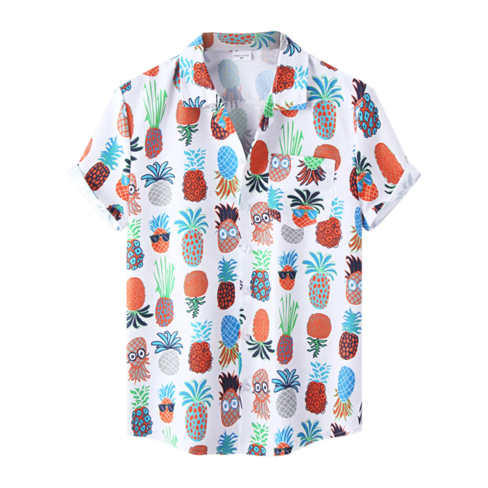 

Tropical Printed Shirt V-neck New Hawaiian Casual Top 3d Fashion Short Sleeve Beach Retro Oversized Vintage T-shirt Camcias 2022