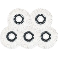 1pc 16mm rotating round mopping head microfiber rag mop cloth replacement clean tool replace and install the suction mop