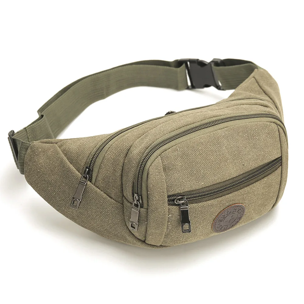 Холщовая поясная сумка для мужчин и женщин модные водонепроницаемые