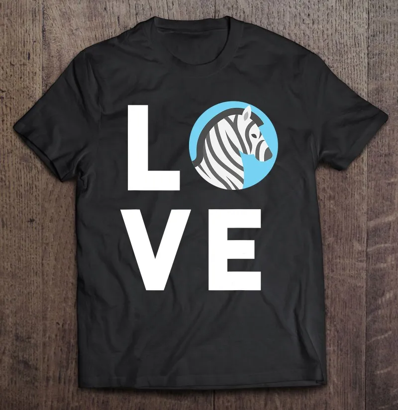 

Футболка оверсайз с надписью «I Love Zebra»