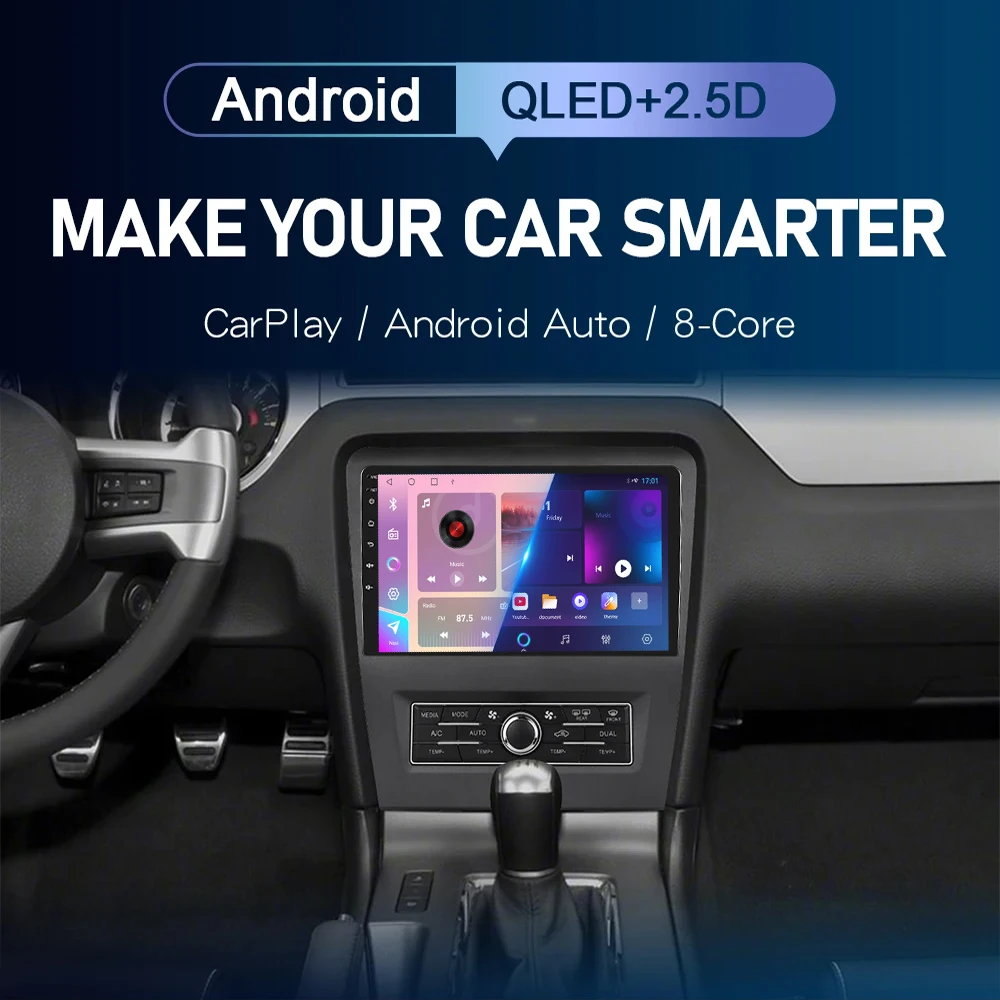 Автомобильный Android 14 для Ford Mustang 2010 - 2014 автомобильный радиоприемник Carplay