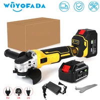 18v 125mm brushless cordless impact angle grinder variable speed for makita 18v battery diy power tool cutting machine polisher